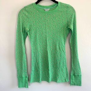 American Eagle Outfitters Floral long sleeve thermal T-shirt